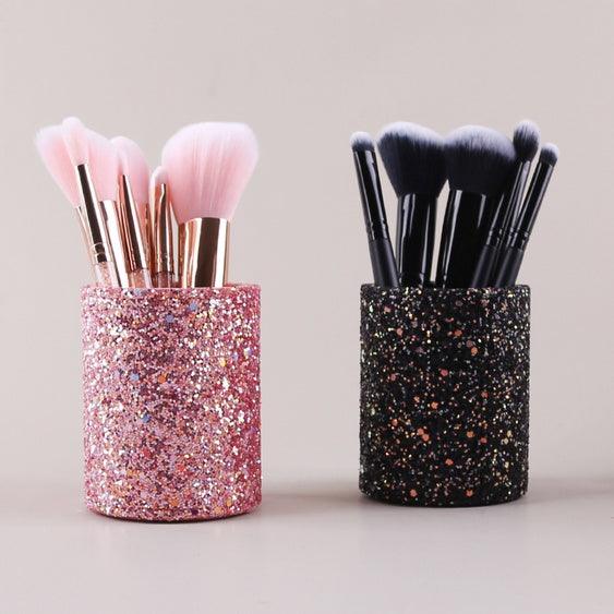 Glitter Makeup Brush Storage Box.