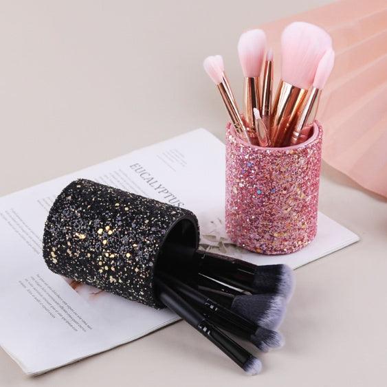 Glitter Makeup Brush Storage Box.